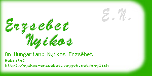 erzsebet nyikos business card