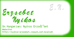 erzsebet nyikos business card